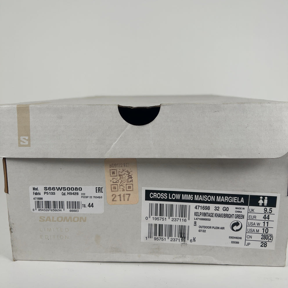 Maison Margiela x Salomon Cross Low  MM6 Kelp Sneaker