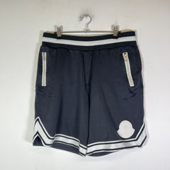 Moncler Striped Patch Jersey Shorts