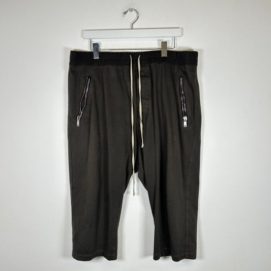 Rick Owens Dark Dust Cropped Drop Crotch Pants Size 56