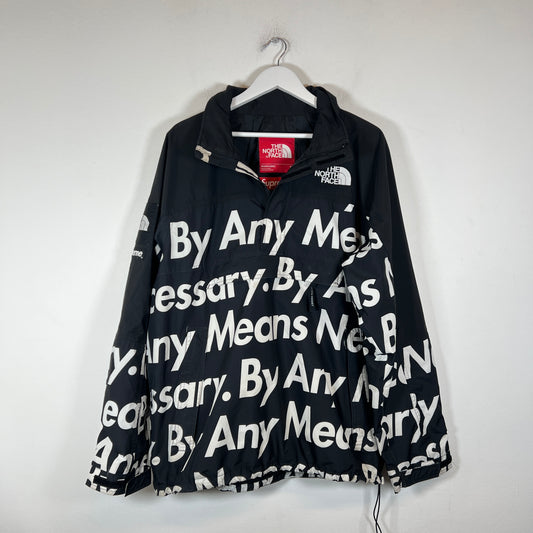 Supreme x The North Face Black By Any Means Necessary Mountain Jacket Size XL
