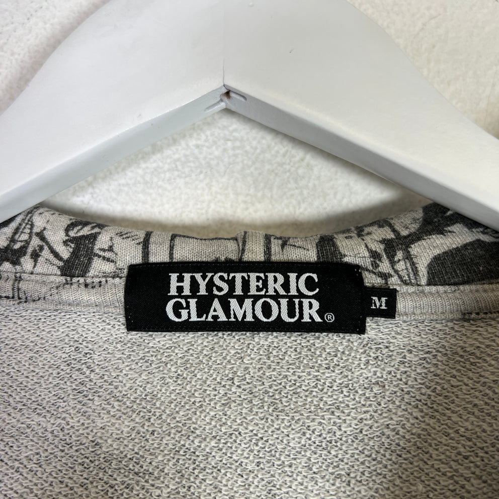 Hysteric Glamour New York Dolls AOP Zip-Up Hoodie