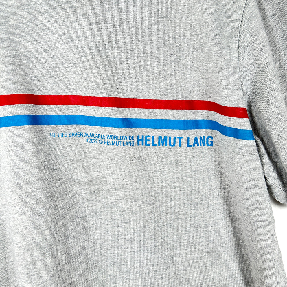 Helmut Lang Graphic Grey T-Shirt Size L