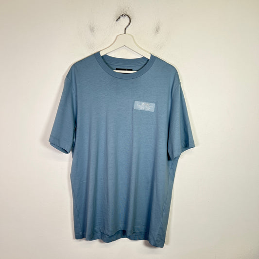 Amiri Light Blue Spirit Logo T-Shirt