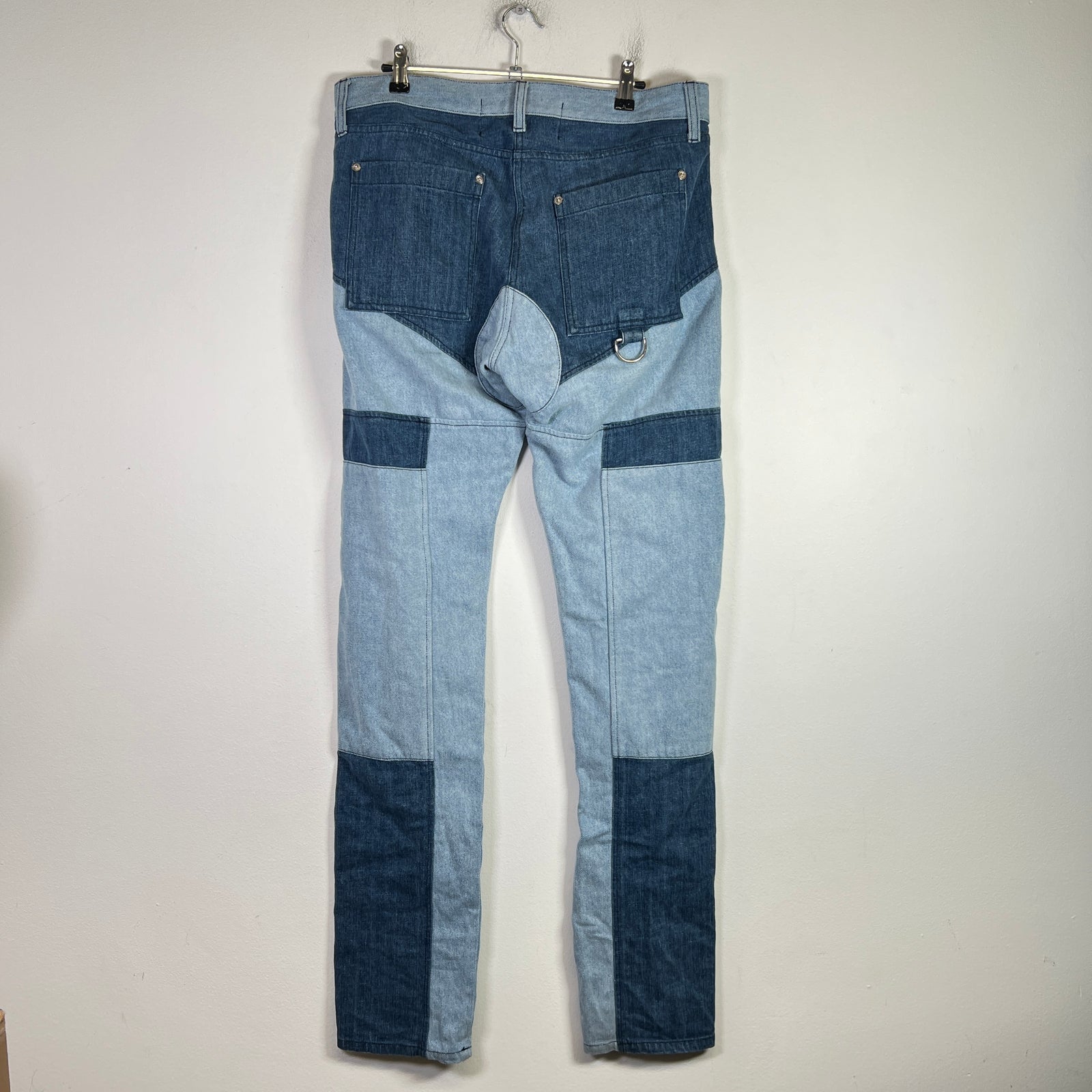 Hood By Air SS14 Panneled Denim Moto Jeans