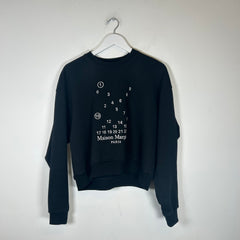 Maison Margiela Black Numbers Motif Crewneck Size XS