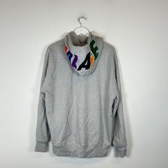 Palace Grey Hood Logo Hoodie Size XL