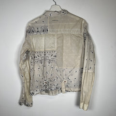 Kapital White Paisley Patchwork Shirt Size L
