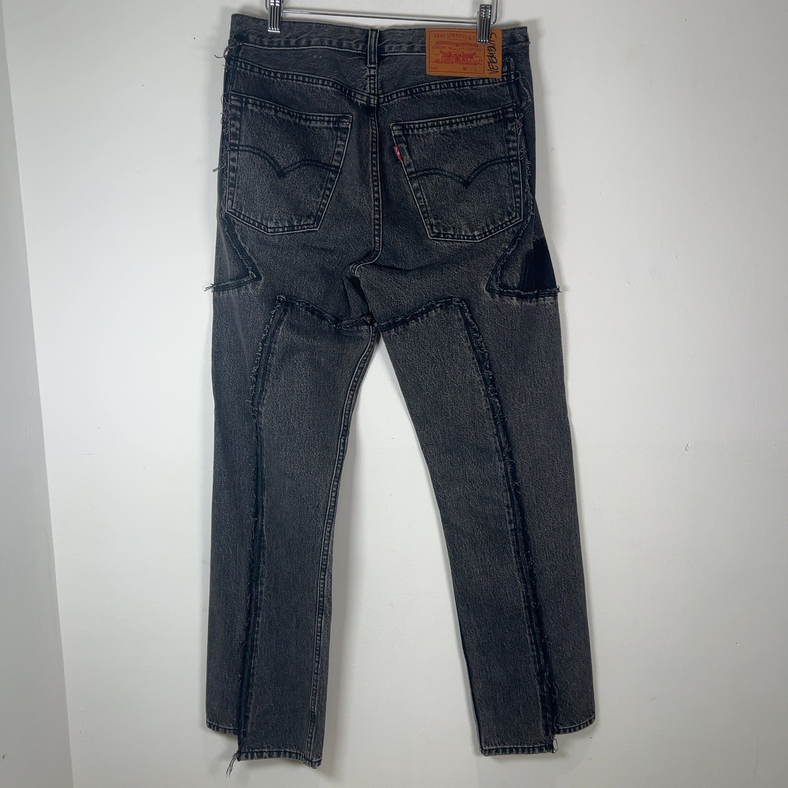 Vetements x Levis Reconstructed Straight Fit Denim Jeans