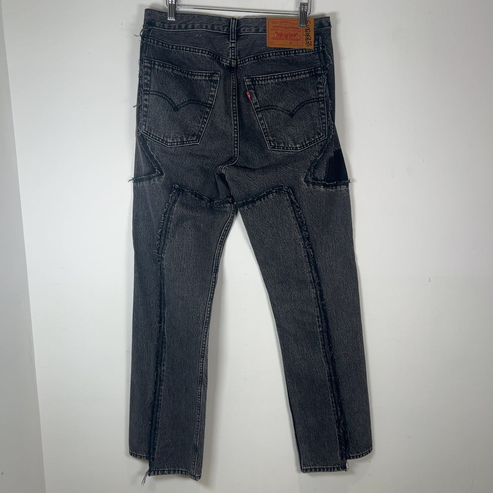 Vetements x Levis Reconstructed Straight Fit Denim Jeans