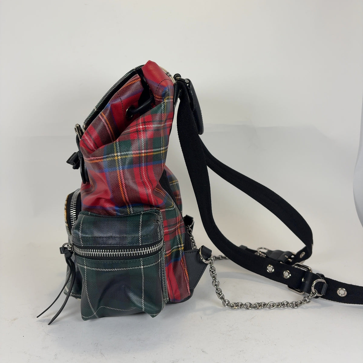 Burberry Tartan Patchwork Backpack