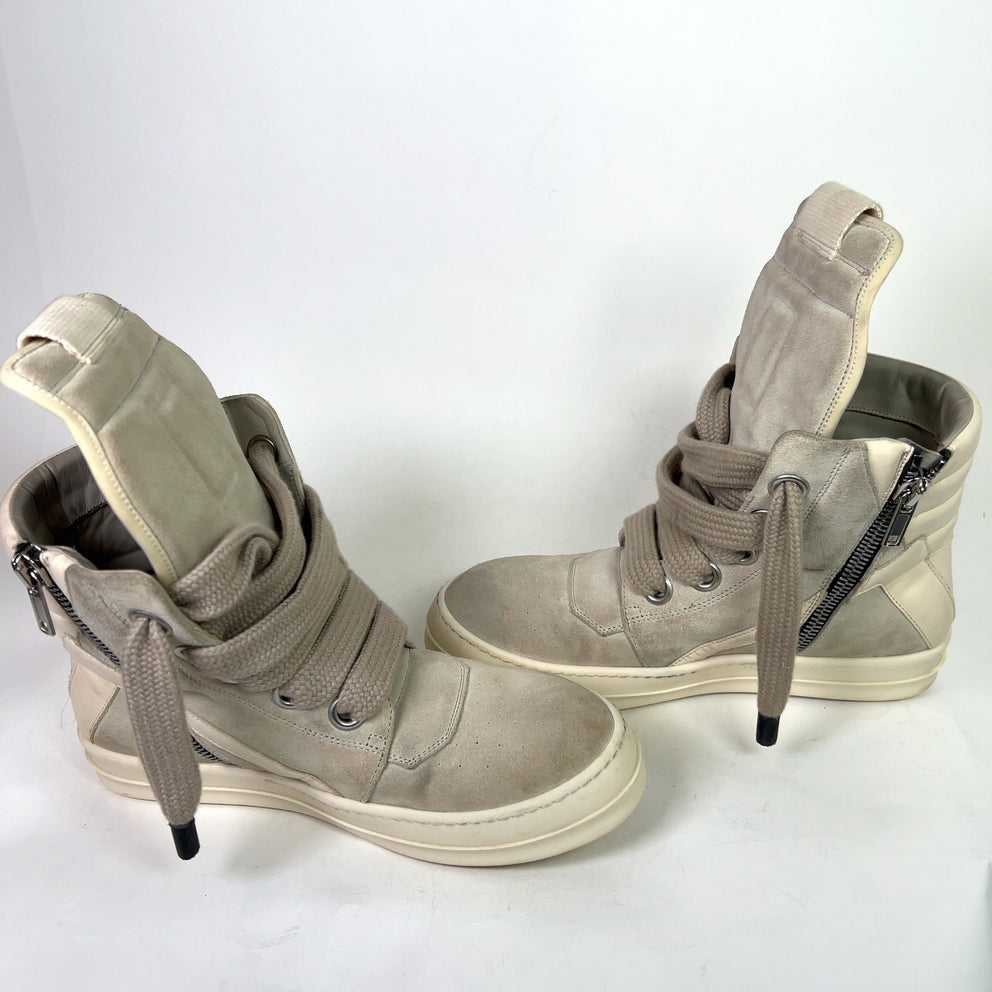 Rick Owens Suede Jumbolace Geoabaskets