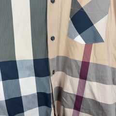 Burberry Plaid Button-Up Shirt