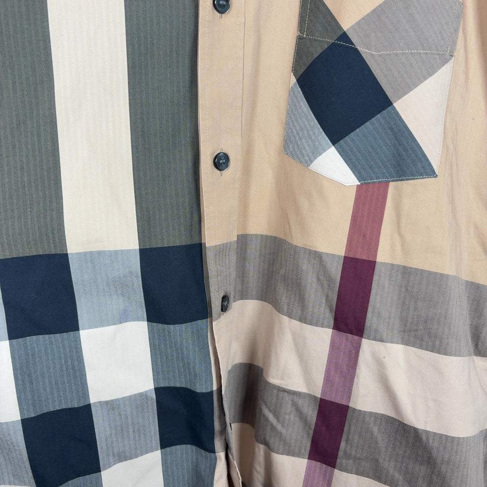 Burberry Plaid Button-Up Shirt