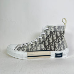 Dior B23 White/Black Oblique High-Top Sneaker Size 45