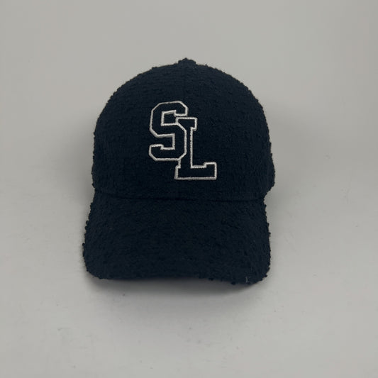 Saint Laurent Distressed Tweed 'SL' Logo Hat