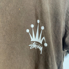 Stussy Crown Graphic Brown T-Shirt
