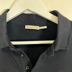 Moncler Navy Ghost Logo Polo Size M