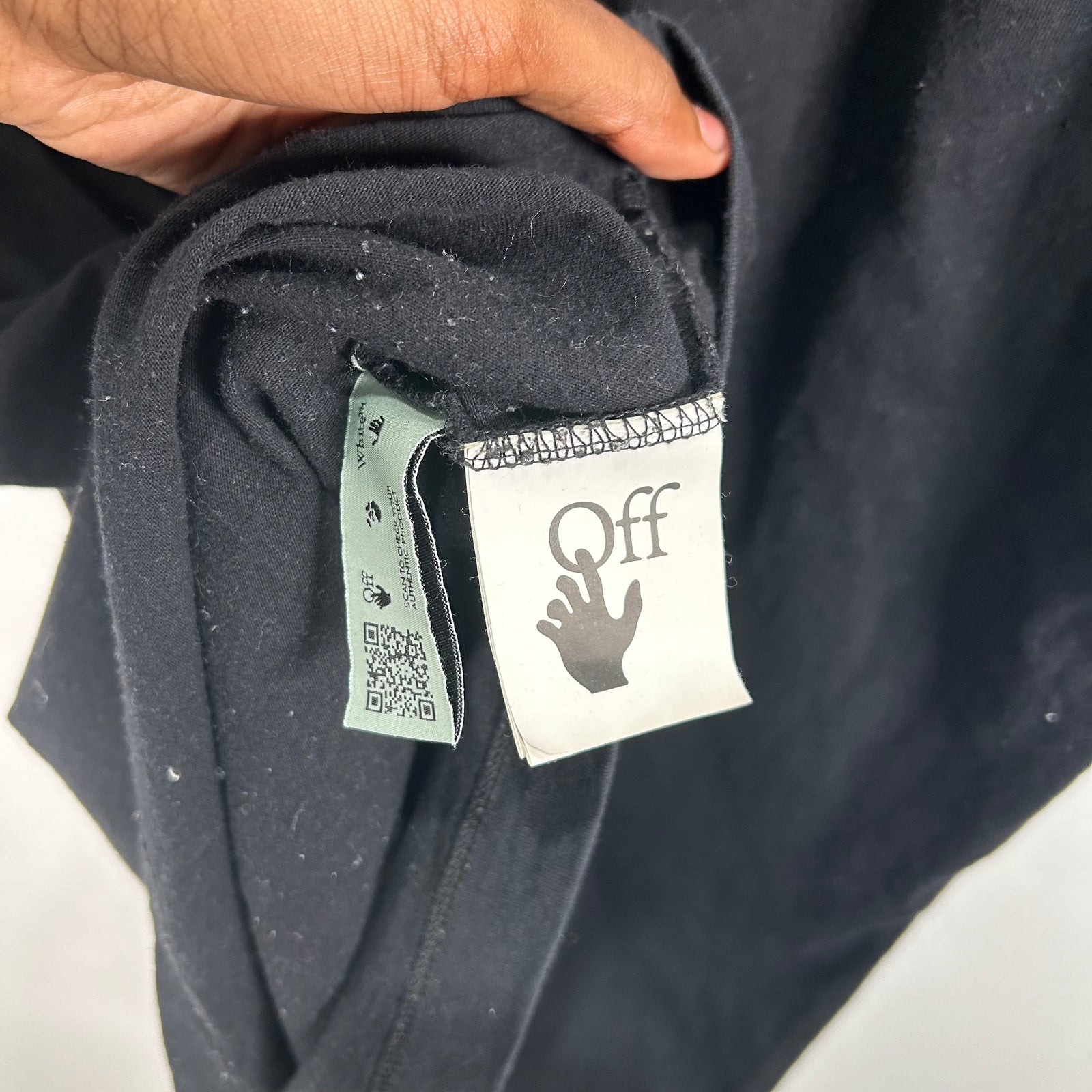 Off-White Embroidered Arrows Black T-Shirt Size XXL