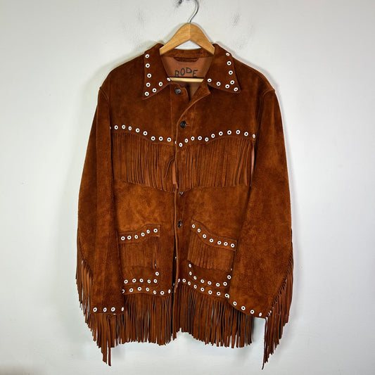Bode Suede Appalachian Fringe Jacket