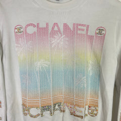 Chanel 2024 Paris-Los Angeles Tweed Crewneck Sweatshirt