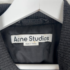 Acne Studios Aged Leather Bomber Jacket