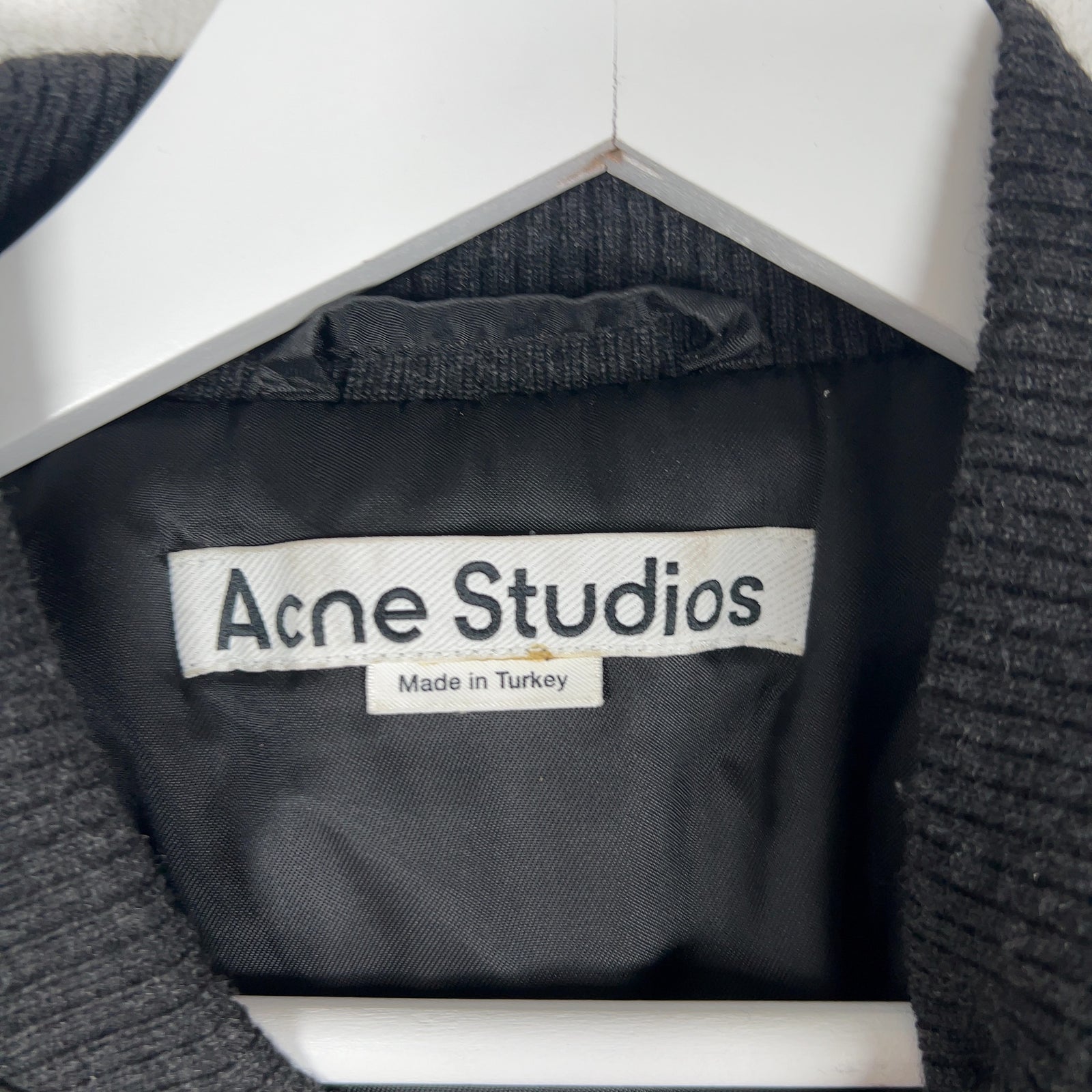 Acne Studios Aged Leather Bomber Jacket
