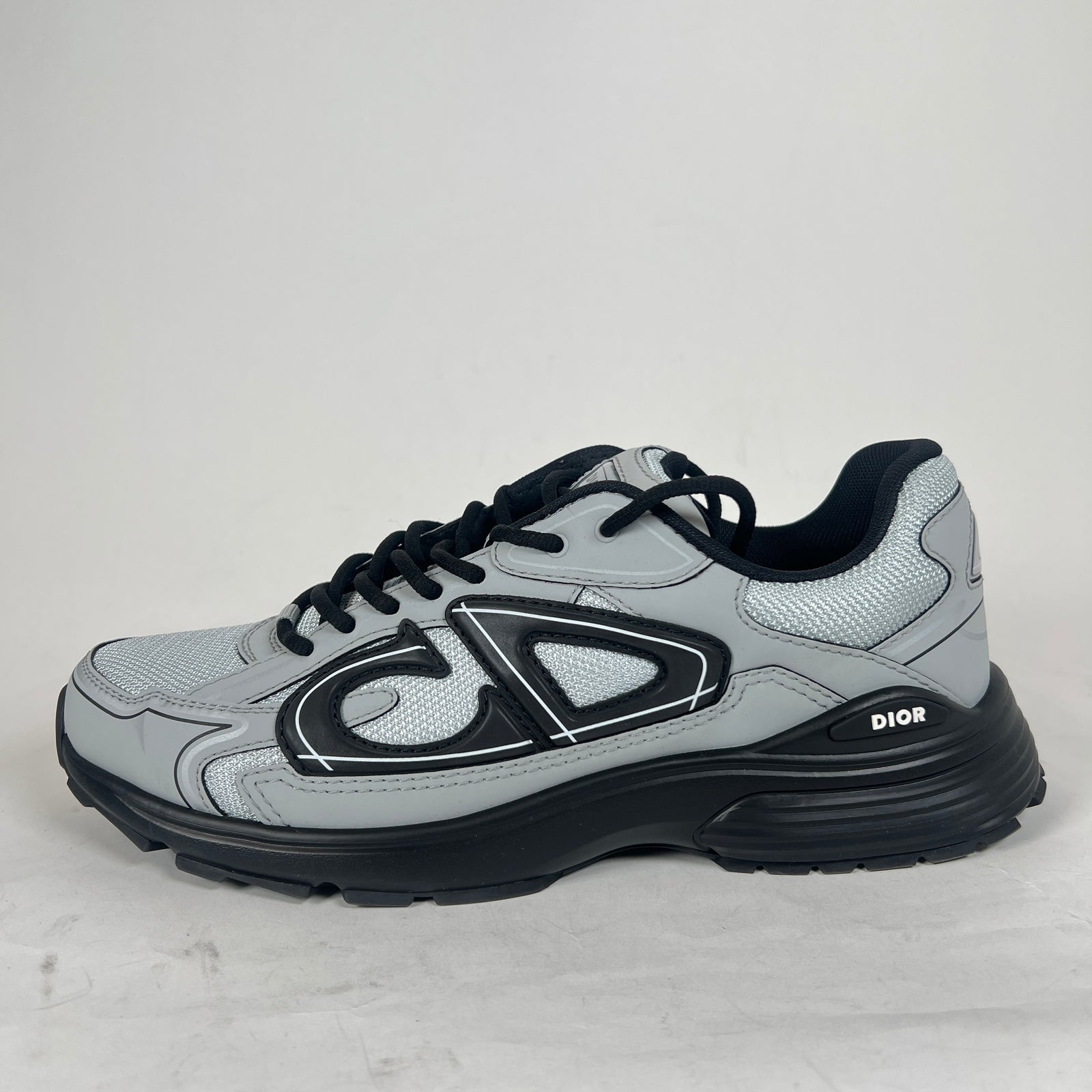 Dior B30 Grey Technical Mesh Sneaker Size 44