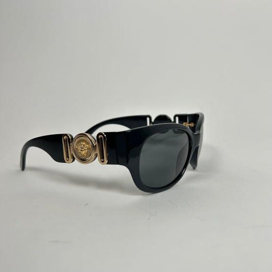 Versace Black/Gold Medusa Sunglasses