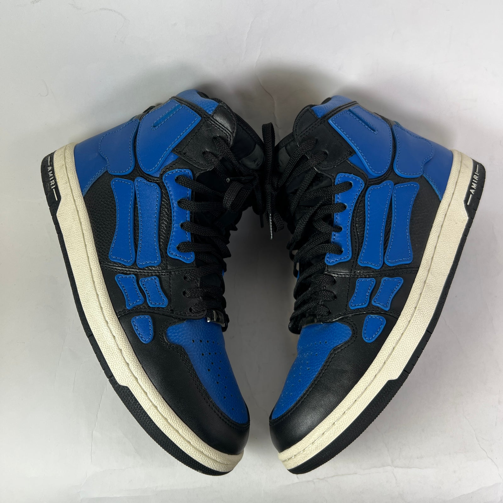 Amiri Royal Blue Skeleton High-Top Sneaker
