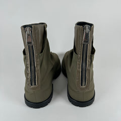 424 Army Green Nylon Marathon Boots Size 11