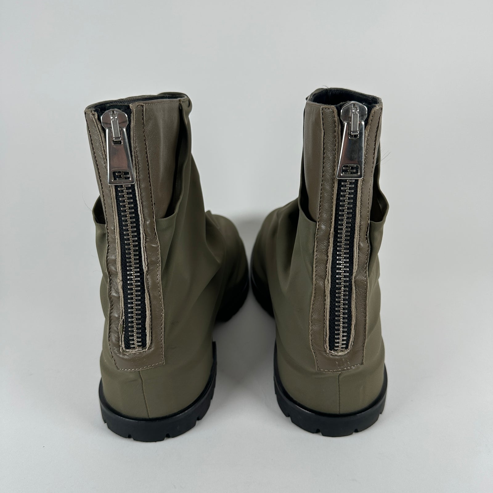 424 Army Green Nylon Marathon Boots Size 11