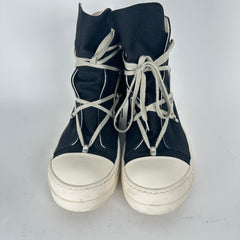 Rick Owens Black Hex High-Top Ramones Size 11.5