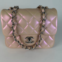 Chanel Mini Square Iridescent Calfskin Flap