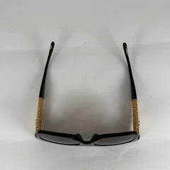 Chanel Black/Gold Tweed Polarized Sunglasses