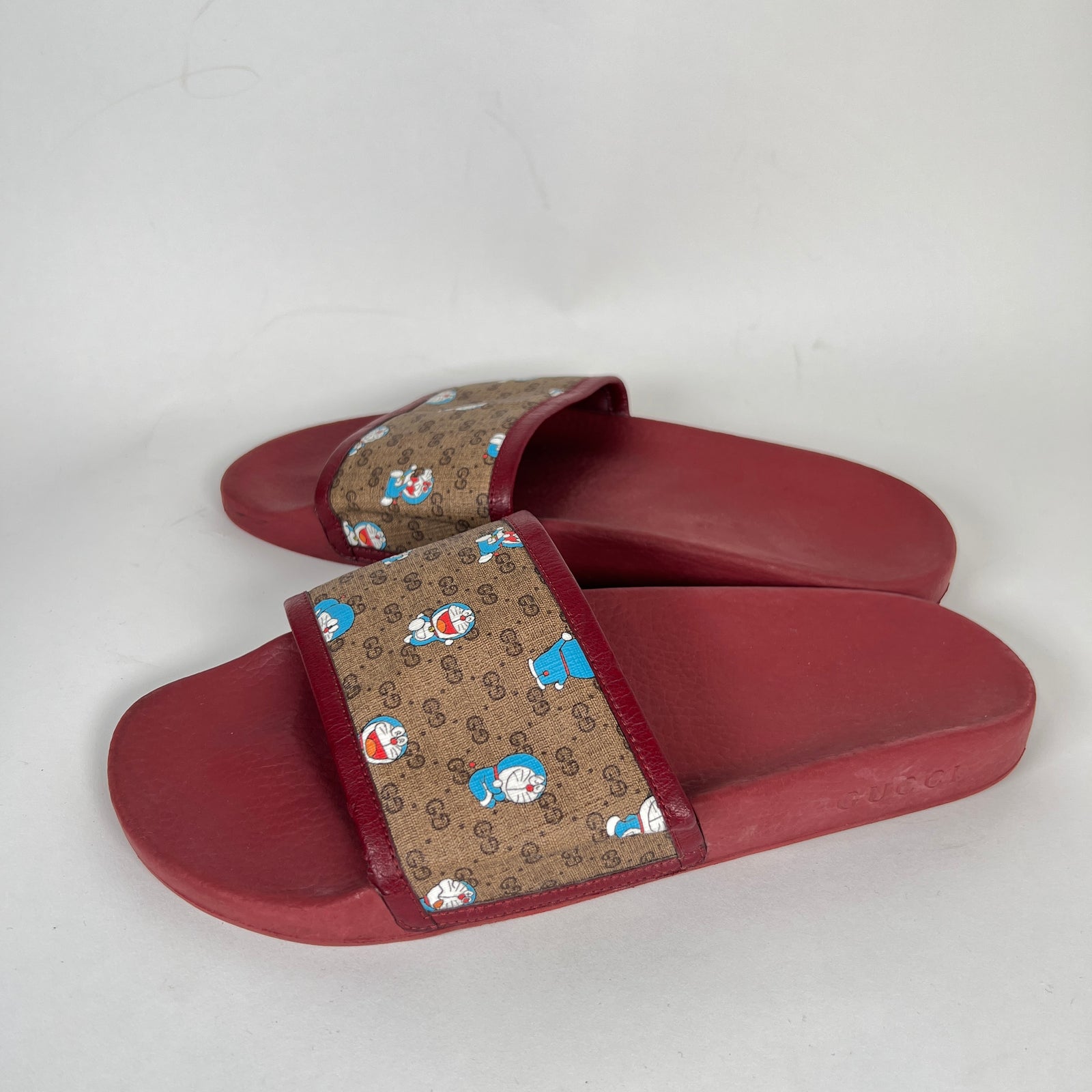 Gucci x Disney Red GG Doraemon Slides Size 10