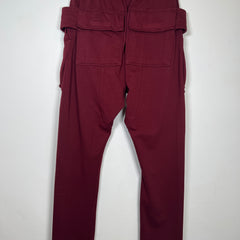 Rick Owens Maroon Creatch Sweatpants Size M