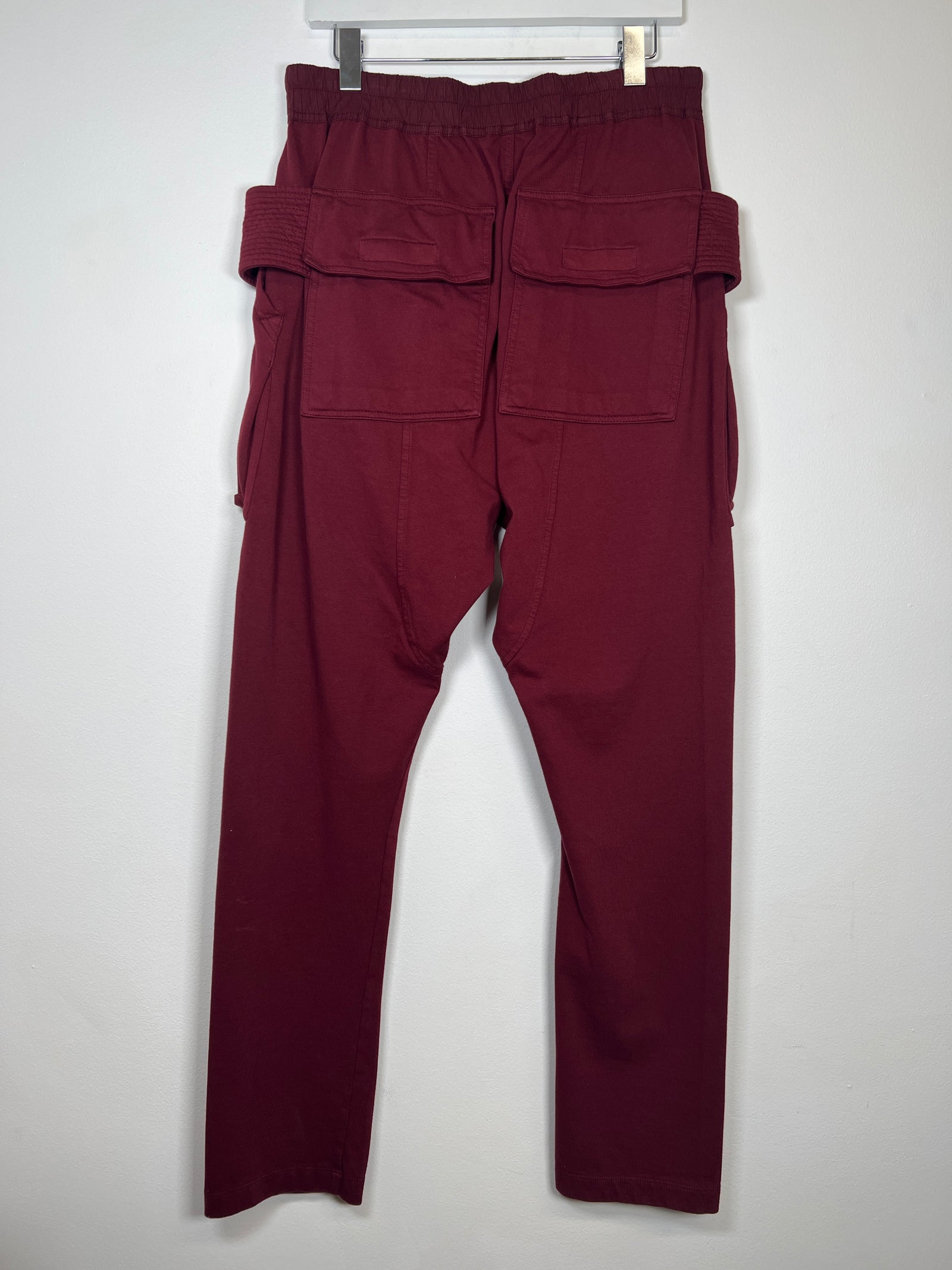 Rick Owens Maroon Creatch Sweatpants Size M