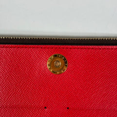 Louis Vuitton Red Adele Long Wallet