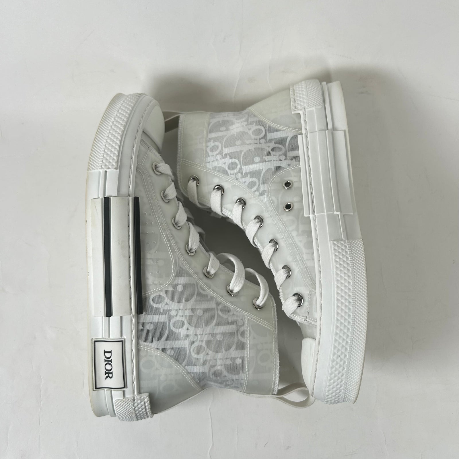 Dior B23 White High Top Sneakers Size 37