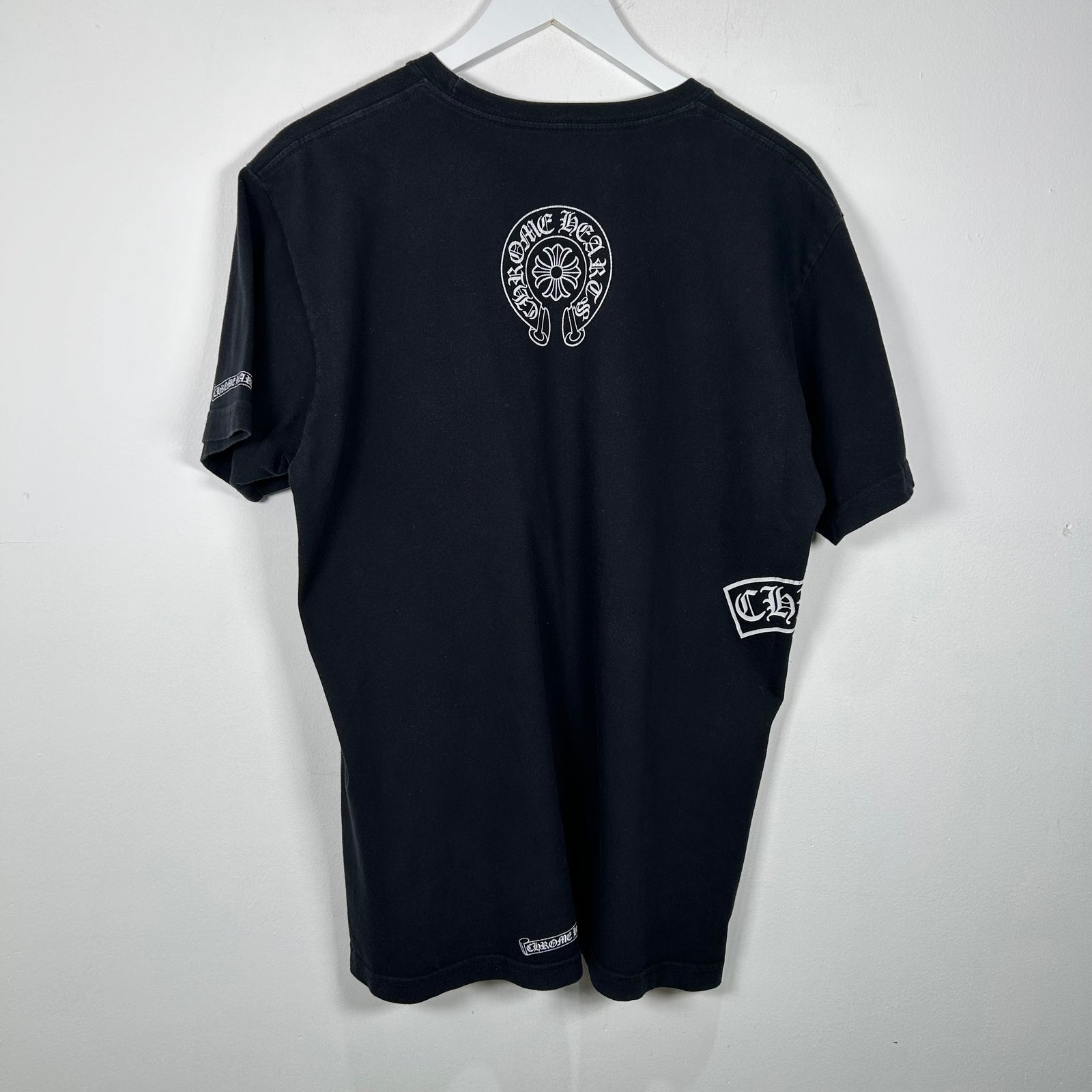 Chrome Hearts Black T-Bar Logo T-Shirt Size L
