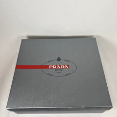 Prada Black Triangle Logo Rainboots Size 41