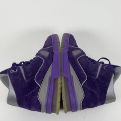 Louis Vuitton Purple Suede Trainer Hightop Sneakers