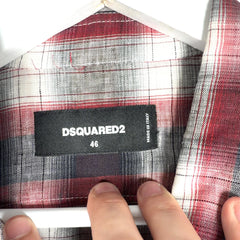 DSquared2 Metal Plaque Button-Up Shirt