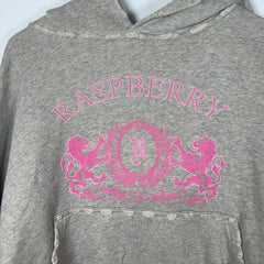 GV Gallery Rasberry Hills Crest Graphic Distressed Hoodie