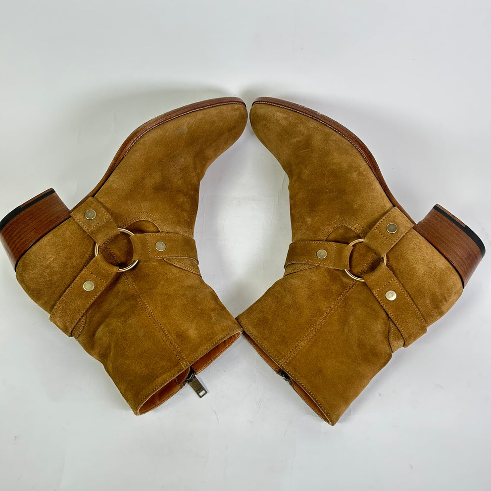 Saint Laurent Paris Suede Wyatt Boots