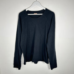 Kapital Black Smiley Face Long-Sleeve T-Shirt Size L