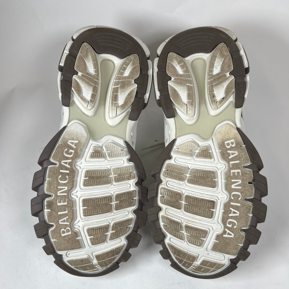 Balenciaga White/Brown Track Sneaker Size 45