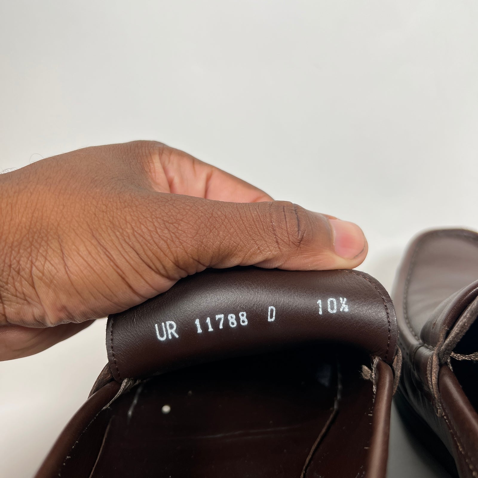 Ferragamo Brown Leather Loafers Size 10.5