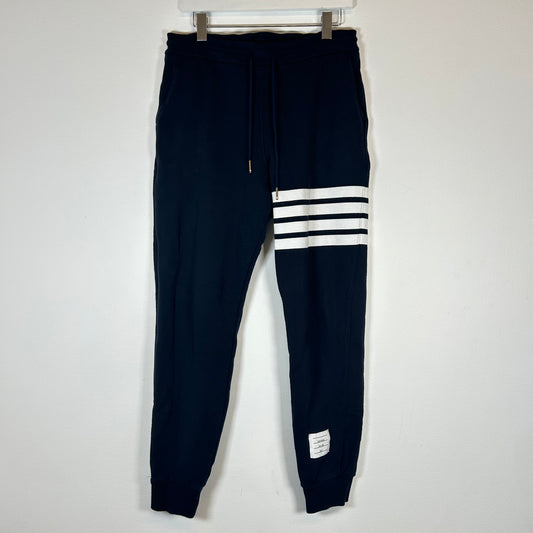 Thom Browne Navy 4-Bar Sweatpants Size 3