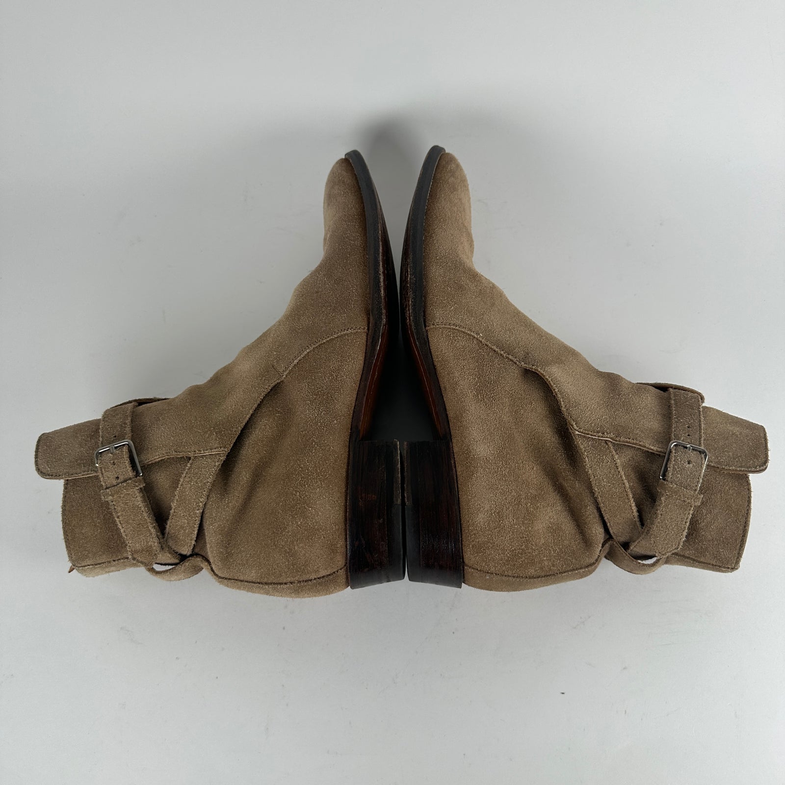 Saint Laurent Tan Jodhpur Suede Boot Size 41